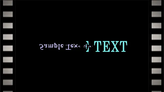 文字が入れ替わるアニメーション
